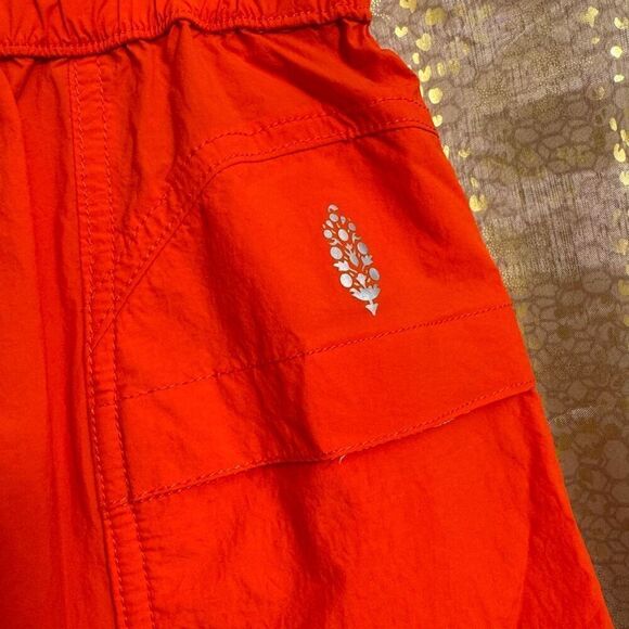 Free People Movement In The Wild Orange Cayanne Shorts Small NWOT - Picture 4 of 8